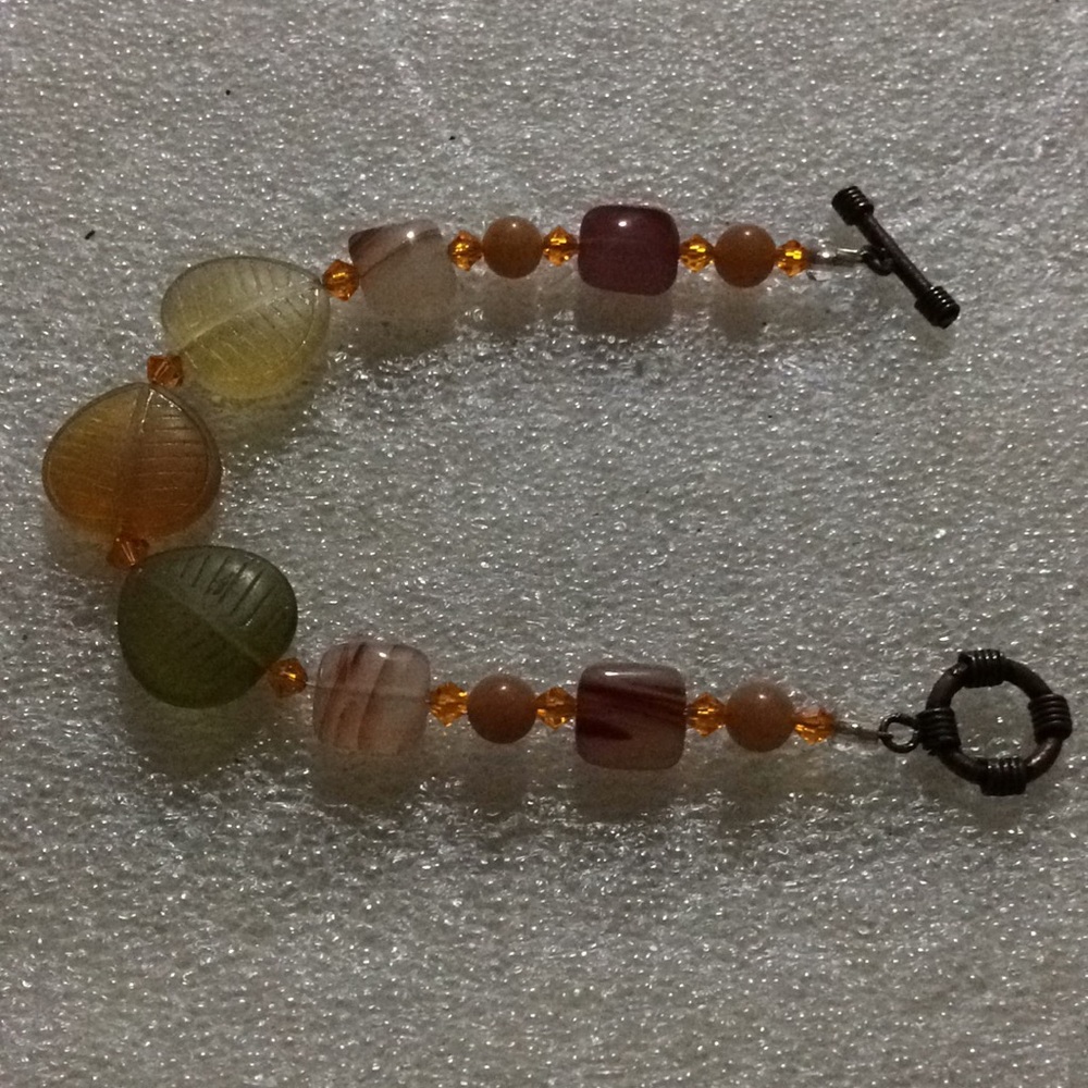 Vintage agate gem bracelet